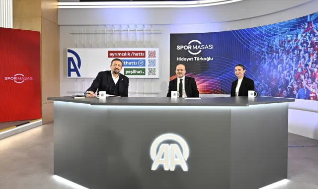 TBF Başkanı Hidayet Türkoğlu, AA Spor Masası’nın konuğu oldu (1)