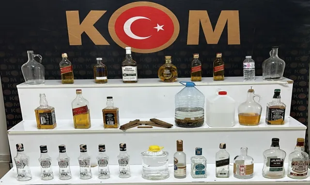 Kırşehir’de sahte içki ve etil alkol ele geçirildi