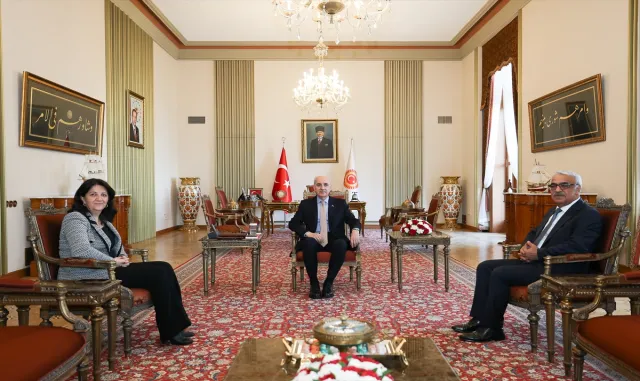 TBMM Başkanı Kurtulmuş, DEM Parti’li Buldan ve Sancar’ı kabul etti TBMM Başkanı Kurtulmuş, DEM Parti’li Buldan ve Sancar’ı kabul etti